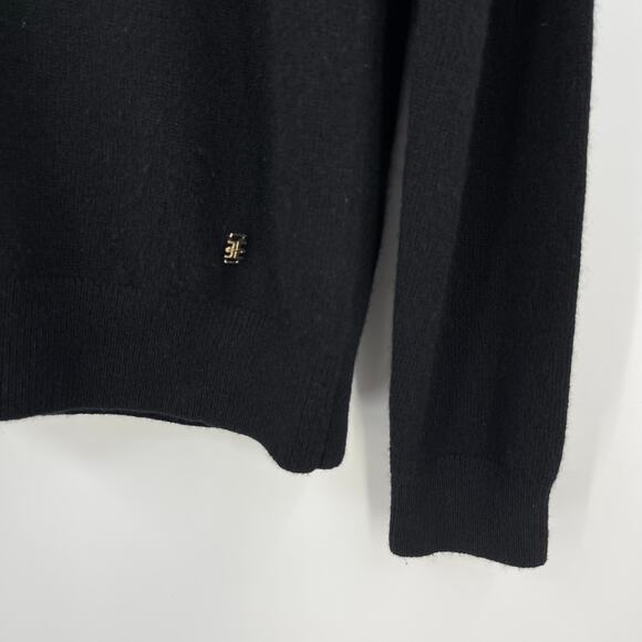ÉTERNE | NWT Clive Relaxed Cashmere V-Neck Sweater in Black XS/S - Picture 7 of 12